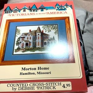 New Victorians across America Cross stitch Morton home. By Debbie Patrick. #1364